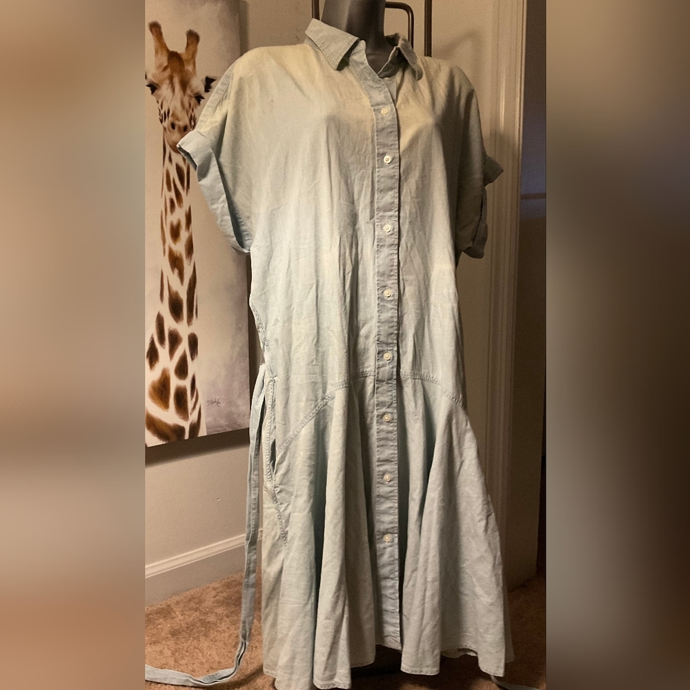 Lauren Ralph Lauren The Fit & Flare Shirt Dress Like New - Picture 5 of 8